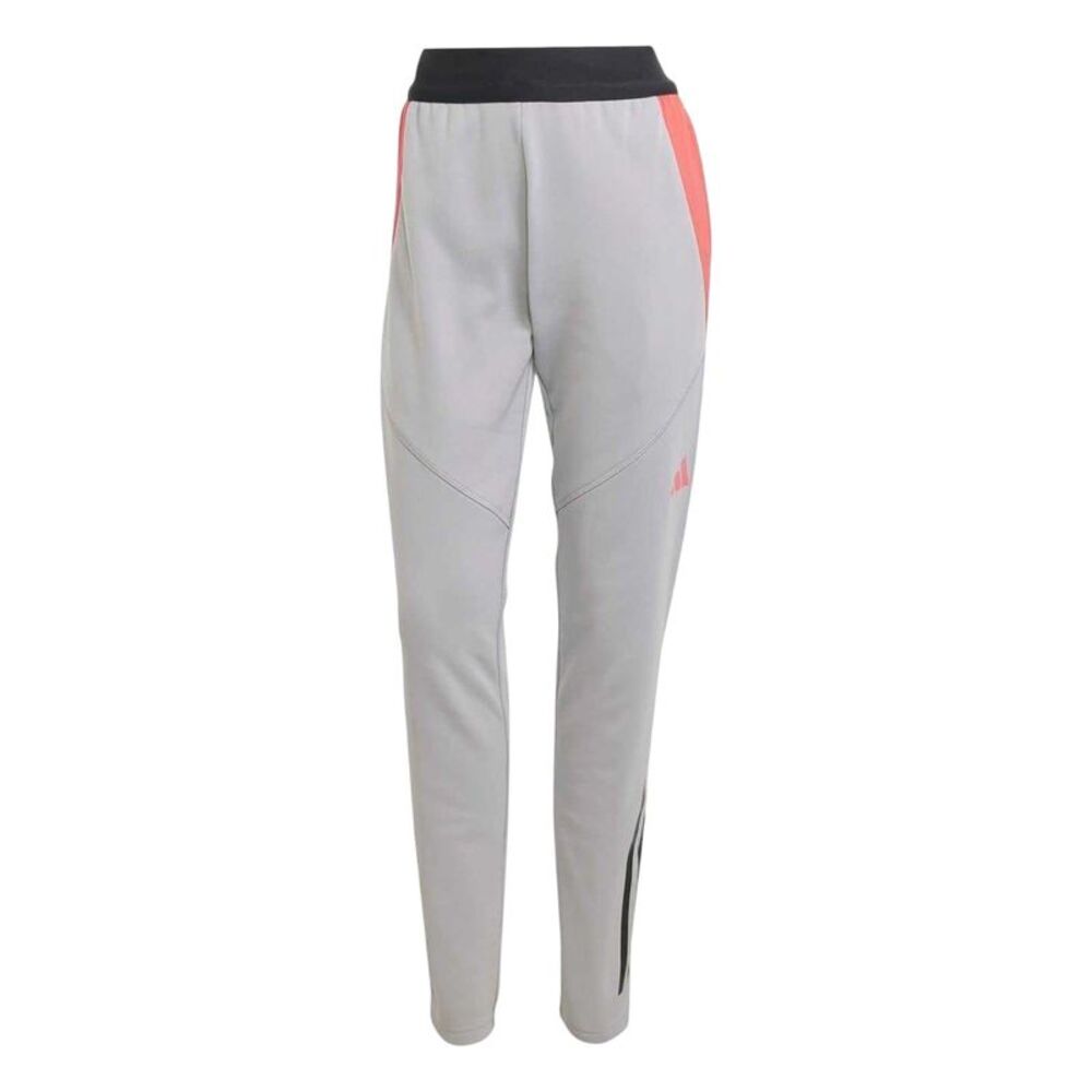 Adidas Womens/Ladies Tiro Colour Block Slim Tracksuit Bottoms / Light Grey